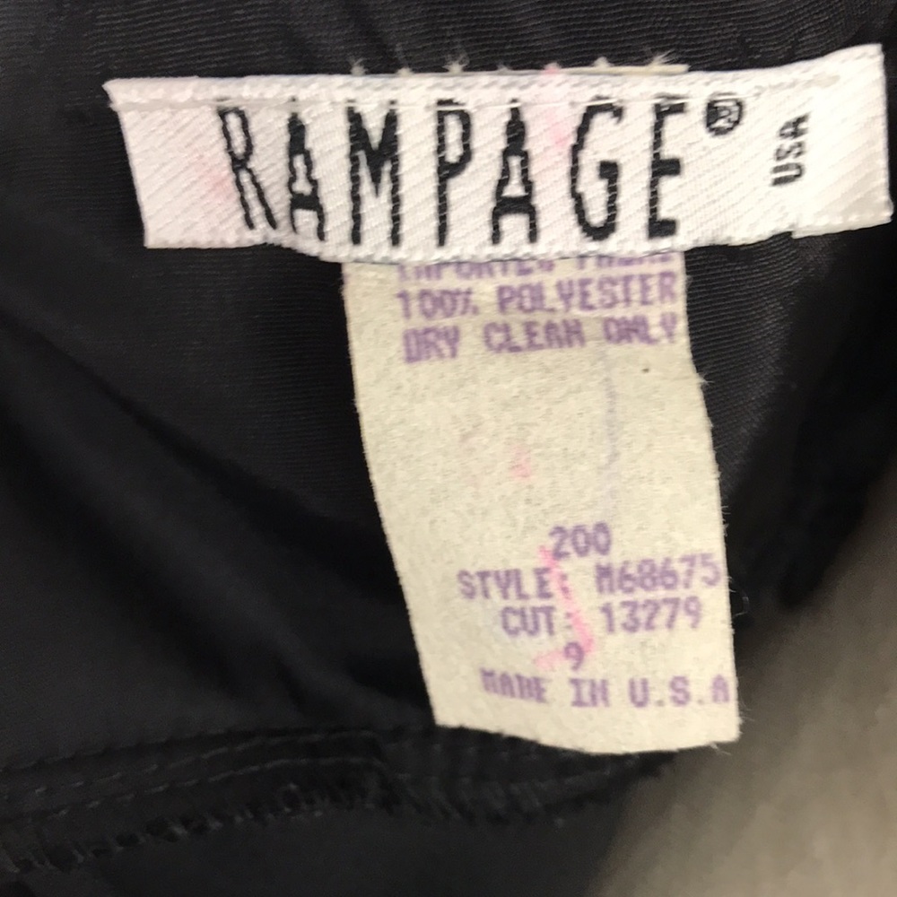 Vintage Sexy Little Black Cocktail Dress Size 9 - Picture 7 of 10